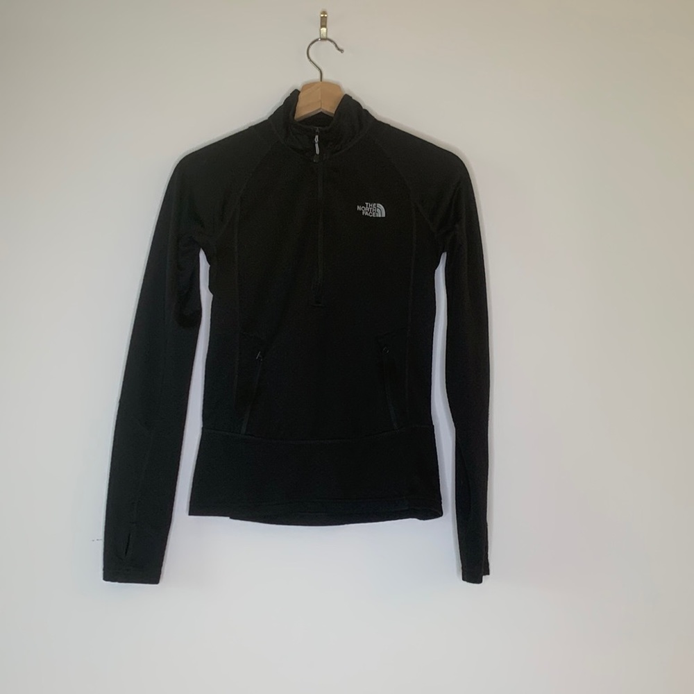 North face quarter zip pull over